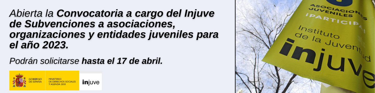 Convocatoria Subvenciones Injuve 2023