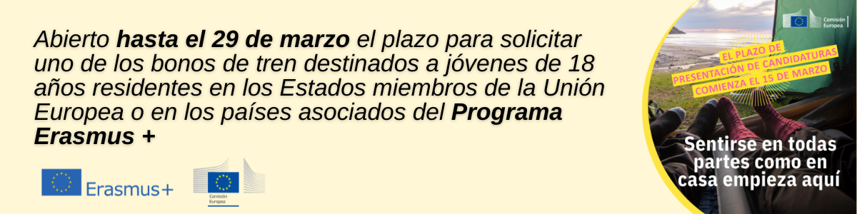 Lanzamiento de la convocatoria DiscoverEU del programa Erasmus+
