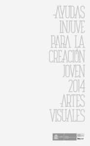 Portada Ayudas para la Creación Joven 2014. Artes Visuales