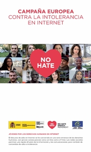 Portada del Flyer informativo sobre la campaña No Hate en España