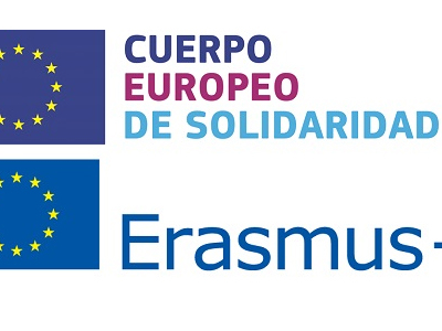 Logos Cuerpo Europeo de Solidaridad y Erasmus+