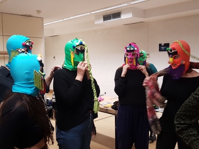 Chochopower, taller gratuito dirigido por May Pulgarin de diseño y creación de máscaras