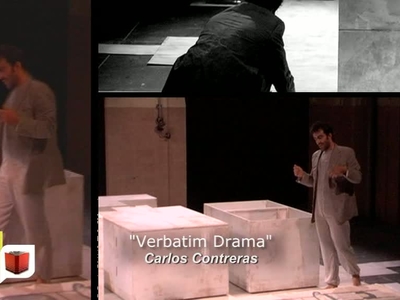"Verbatim Drama" de Carlos Contreras. Premio Textos Teatrales "Marqués de Bradom
