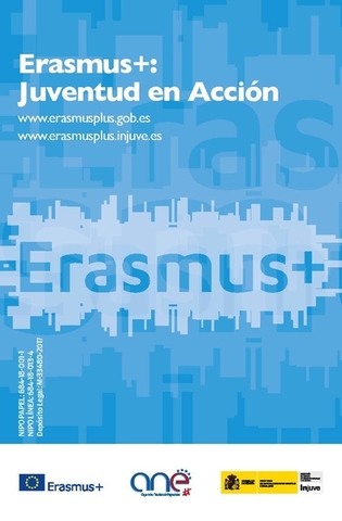 Portada Folleto Erasmus+: Juventud en Acción, año 2018