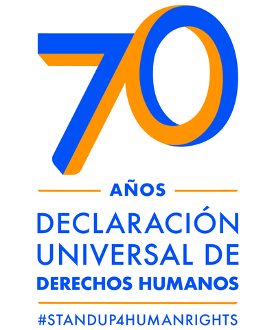 Logo 70 años Declaración Universal de Derechos Humanos