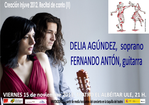 Cartel actuación de Delia Agúndez y Fernando Antón en la Universidad de León