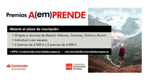 Imagen I Premio A[em]PRENDE Fundación Universidad Europea - Santander Universidades