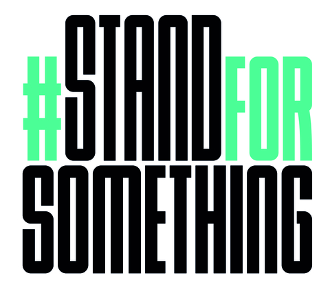 Logo de la campaña stand for something