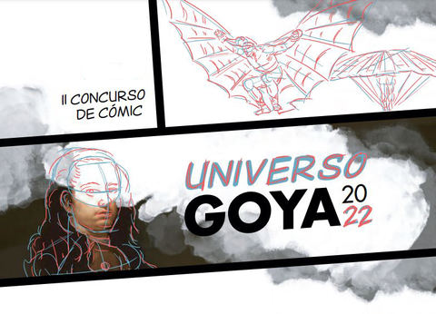 Cartel del II Concurso de Cómic Universo Goya