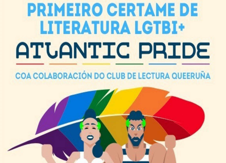 Cartel del Certamen de Literatura LGTBI+ Atlantic Pride