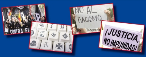 Fotos de denuncia contra el racismo, en el Informe Raxen Especial 2012