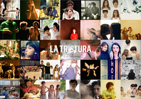 Mosaico con imágenes de la compañía teatral La Tristura