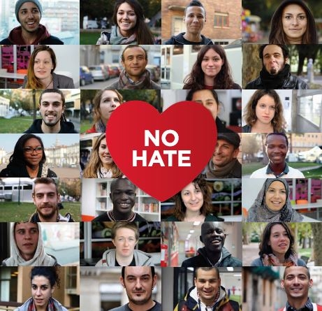Mosaico de la campaña No Hate Speech