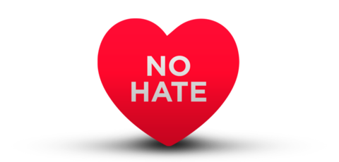 Logo No Hate, Campaña Europea contra la Intolerancia en Internet