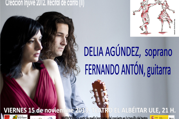 Cartel actuación de Delia Agúndez y Fernando Antón en la Universidad de León