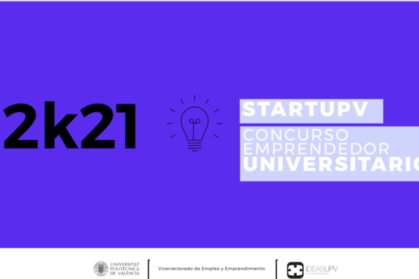 Logo "Emprendedor Universitario StartUPV 2k21"