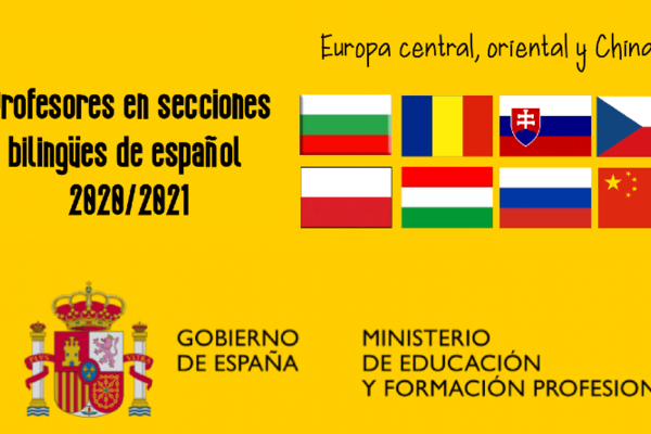 Plazas profesorado en secciones bilingües de español en centros educativos de Europa central, oriental y China