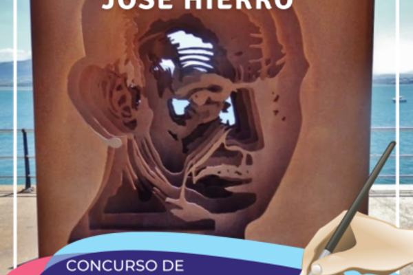 Cartel de los Premios José Hierro para jóvenes de Cantabria