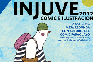Detalle del cartel de la Exposición Cómic e Ilustración Injuve en Asunción