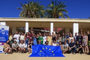 Participantes en una de las actividades del Cuerpo Europeo de Solidaridad