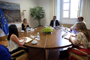 Reunión del equipo Injuve con la ministra de Trabajo y Economía Social