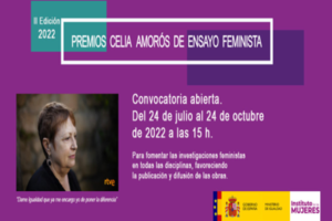 Imagen II Edición de los Premios Celia Amorós de Ensayo Feminista