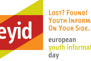 Logo del Día Europeo de la Información Juvenil, elaborado por Eryica