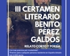 Cartel III Certamen Literario Benito Pérez Galdós