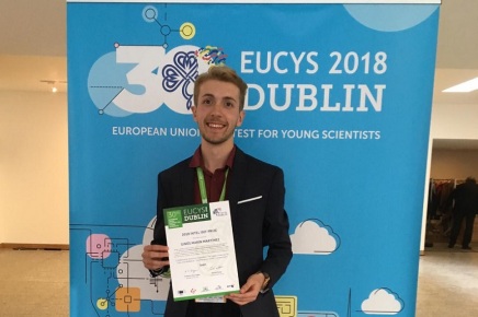 Ginés Marín en el en el Certamen Europeo de Jóvenes Investigadores 2018