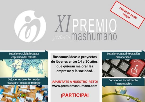 Cartel del Premio Jóvenes máshumano