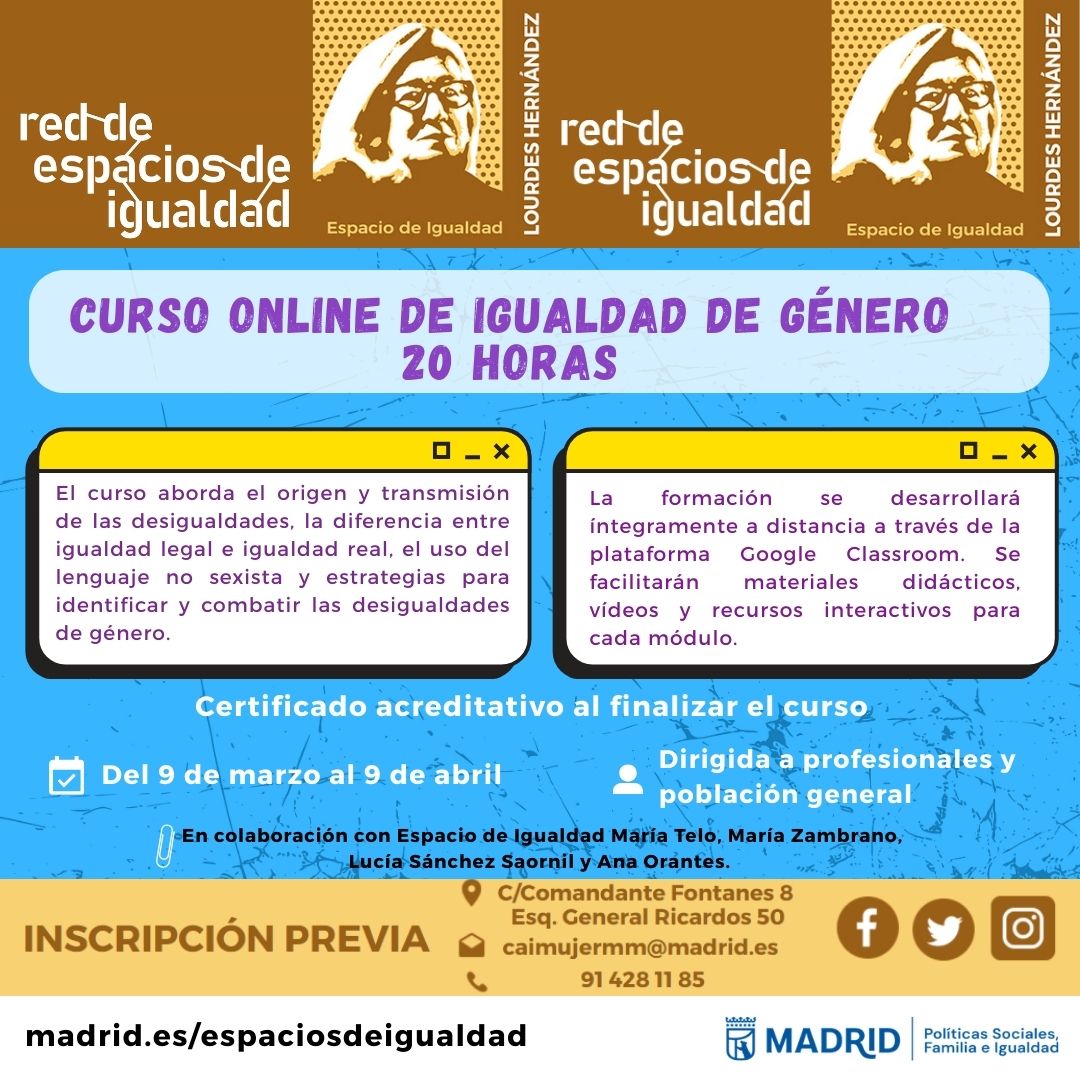 Red de Espacios de Igualdad - Curso Online de Igualdad de Género