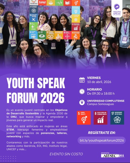 Detalles del Evento - Youth Speak Forum