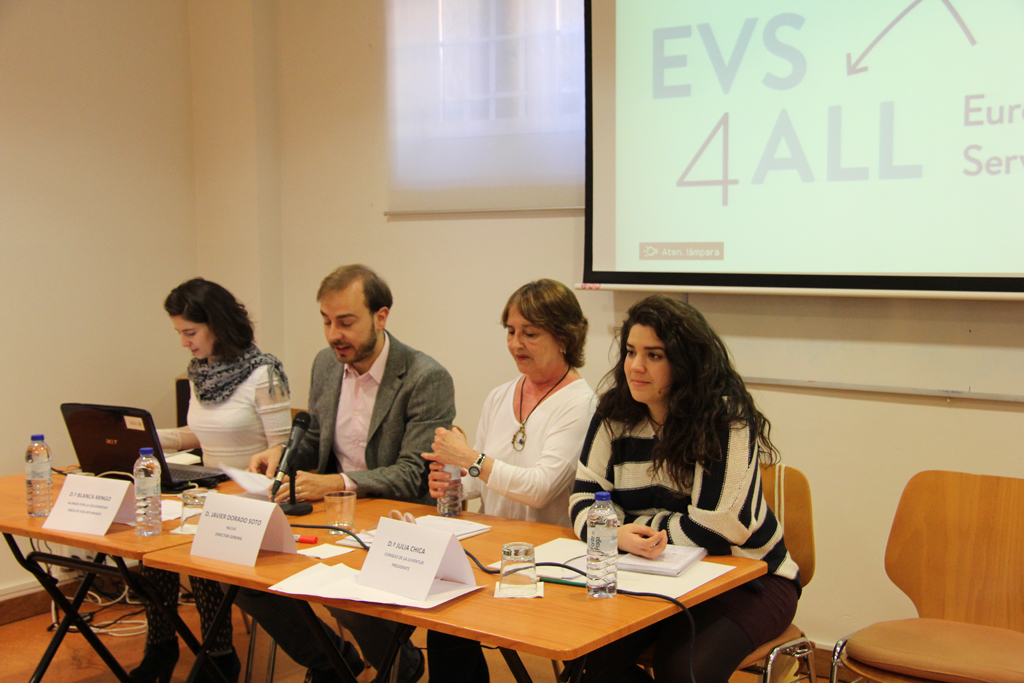El director general del Injuve, Javier Dorado, durante su intervención en la jornada Jóvenes por el cambio social