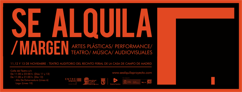 Se Alquila/Margen, los días 11, 12 y 13 de noviembre, en el Teatro Auditorio de la Casa de Campo