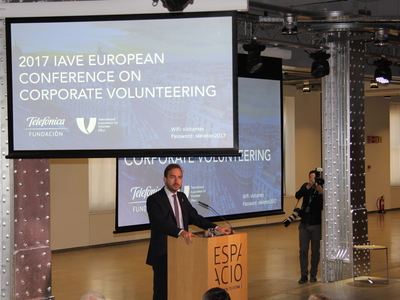 Javier Dorado, director del Instituto de la Juventud, en el acto de clausura de la Conferencia Europea de IAVE
