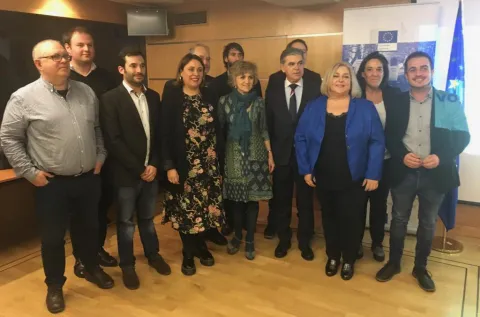 La ministra Luisa Carcedo con directores generales de juventud de CCAA