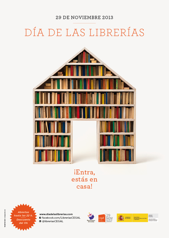 Cartel del Día de las Librerías (realizado por el diseñador Pep Carrió)