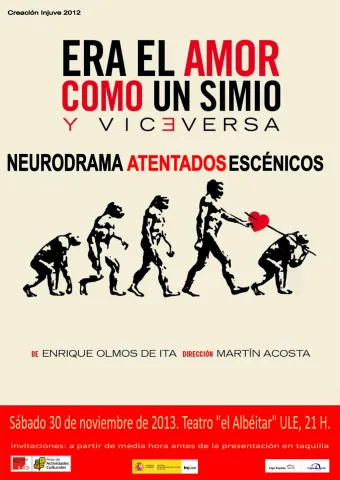 Cartel de la representación de la obra premiada en la Universidad de León.