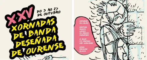 Cartel de las XXV Xornadas de Banda Deseñada de Ourense