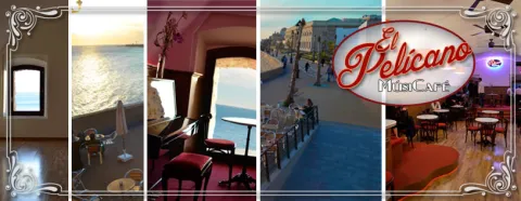 Diferentes vistas de El Pelícano MúsiCafé en Cádiz