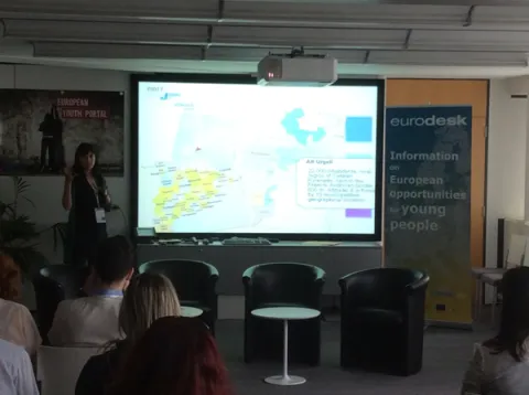 Exposición del Consell Comarcal del Alt Urgell en el Encuentro celebrado en Brus