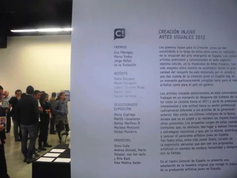 Inauguración Exposición Creación Injuve Artes Visuales 2012, Guatemala