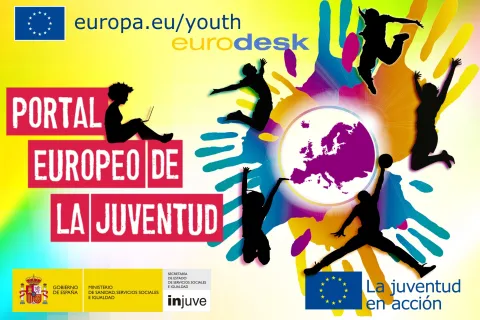 Cartel ganador en el II Concurso de Diseño Gráfico Eurodesk. Rosa María Bolzoni 
