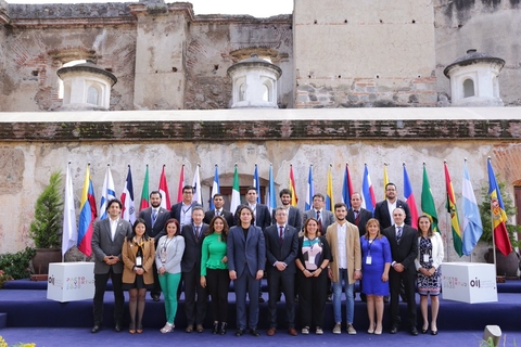 Participantes en la Conferencia de responsables de juventud, Guatemala
