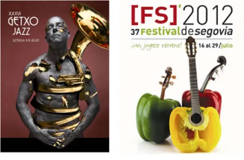 Carteles Festival Getxo y Segovia