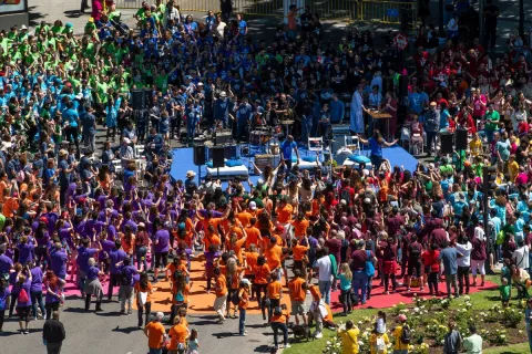La ola humana por los ODS en Madrid 