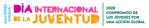 Logo Naciones Unidad día internacional de la Juventud.Naciones Unidas 2020