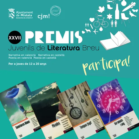 Cartel premios juveniles de literatura breve