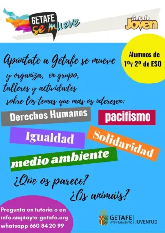 Cartel de la iniciativa Getafe se mueve