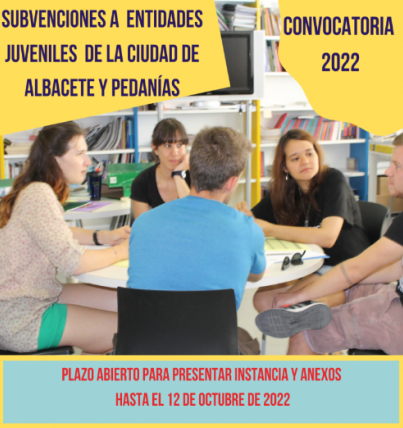 Imagen Subvenciones para el apoyo a colectivos juveniles del Ayuntamiento de Albacete 2022